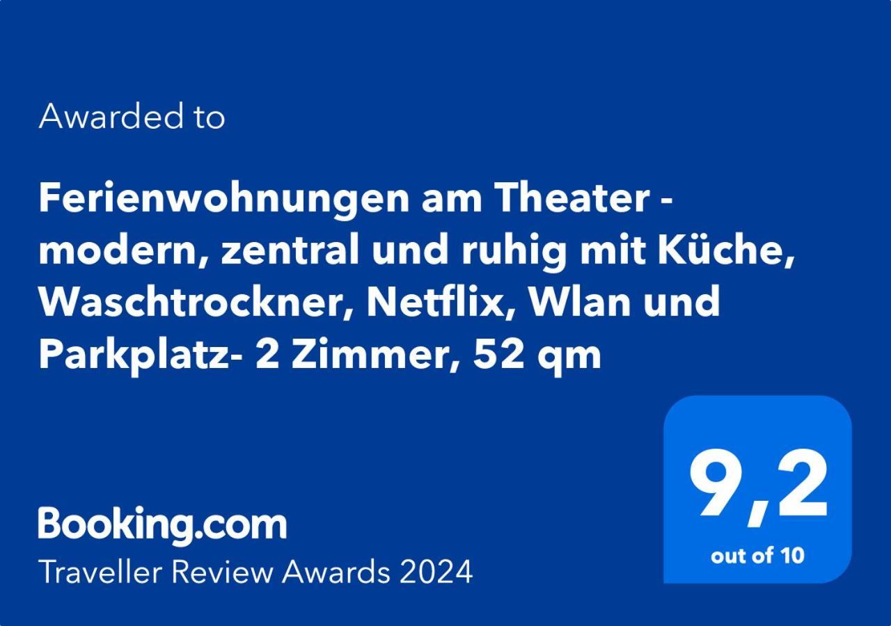 Ferienwohnungen Am Theater - Modern, Zentral Und Ruhig Mit Kueche, Waschtrockner, Netflix, Wlan Und Parkplatz- 2 Zimmer, 52 Qm Cottbus Extérieur photo