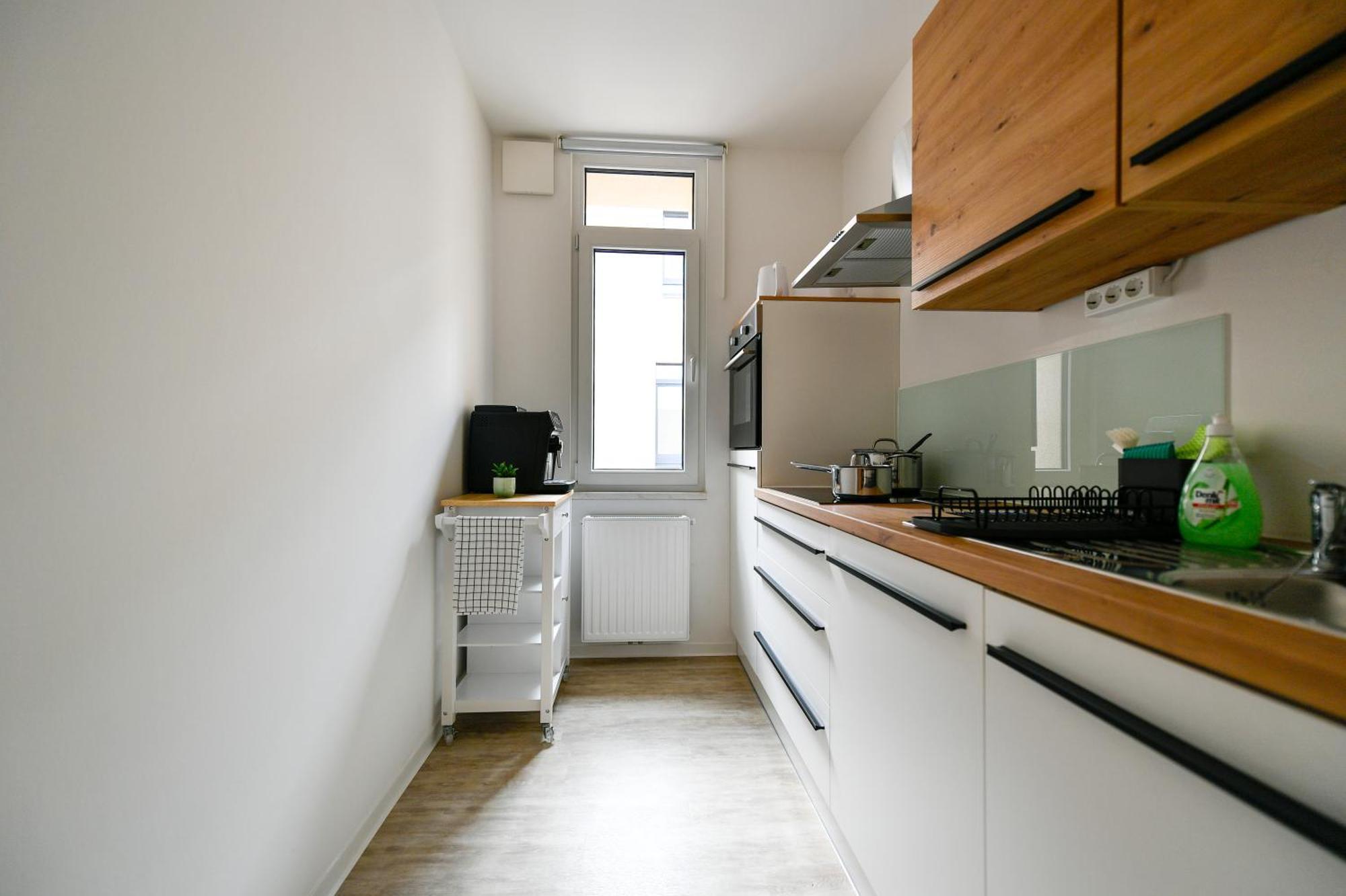 Ferienwohnungen Am Theater - Modern, Zentral Und Ruhig Mit Kueche, Waschtrockner, Netflix, Wlan Und Parkplatz- 2 Zimmer, 52 Qm Cottbus Chambre photo